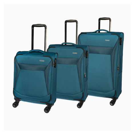 Travelite Chios Sada 3 kufrů 55/67/78cm Modrá Petrol