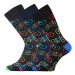 Lonka Wearel 014 Pánské vzorované ponožky - 3 páry BM000000446000101640 mix