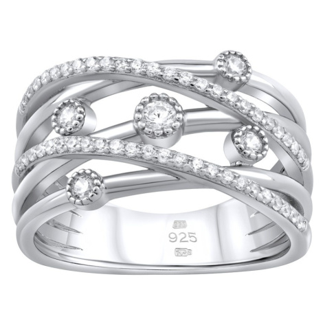 Luxusní stříbrný prsten ADHARA se zirkony Silvego