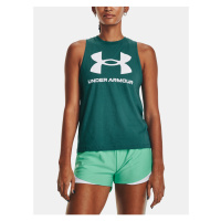 Tmavě zelené tílko Under Armour UA LIVE SPORTSTYLE TANK