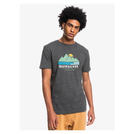 Tričko Quiksilver SCENIC RECOVERY SS CHARCOAL HEATHER