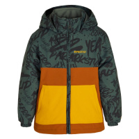 Chlapecká lyžařská bunda Protest MATEO zelená/oranžová