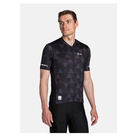 Černý pánský vzorovaný cyklistický dres Kilpi SALETTA-M