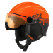 Relax Twister Visor Lyžařská helma se štítem RH27 černo oranžová