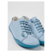Světle modré dámské kožené boty Camper