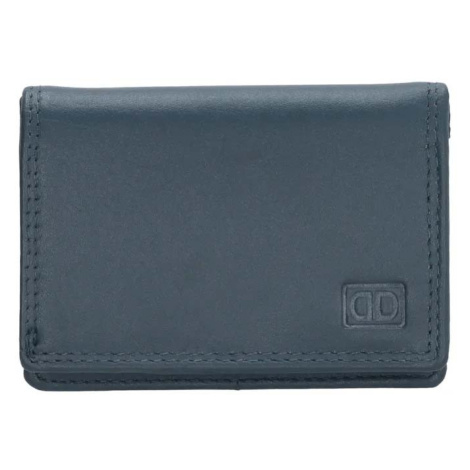 Double-D Modrá malá kožená peněženka "Merry"