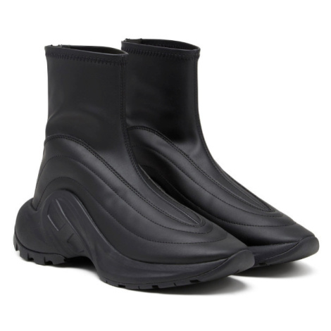 Kotníková obuv diesel d-runner s-d-runner bootie x sneake black