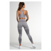 Gym Glamour Legíny Bezešvé Fusion Light Grey Barva: Šedá