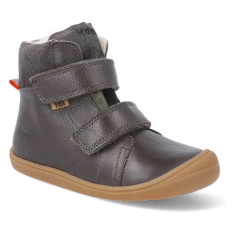 Barefoot zimní obuv s membránou Koel - Brandon wool Dark Grey šedé Koel4kids