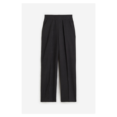 H & M - Elegantní kalhoty's vysokým pasem - šedá H&M