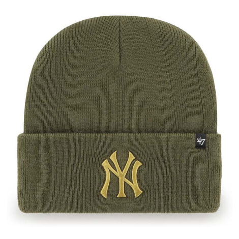 Čepice 47brand Mlb New York Yankees hnědá barva, 47 Brand