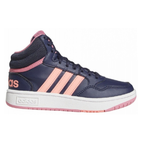 ADIDAS-Hoops Mid 3.0 shadow navy/acid red/rose tone Modrá