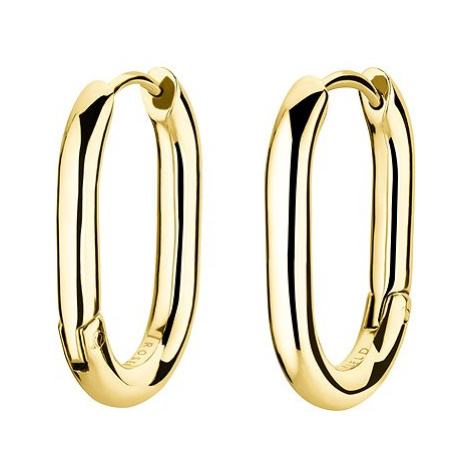 Rosefield Small Oval Hoops Gold, O 14,3 × 10,3 mm, JEOSG-J569