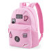 Růžový dámský batoh s nášivkami Puma Patch - Dámské