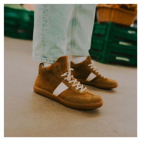 Botas Iconic High Brown - Pánské kožené tenisky / botasky hnědé česká výroba ze Zlína Vasky