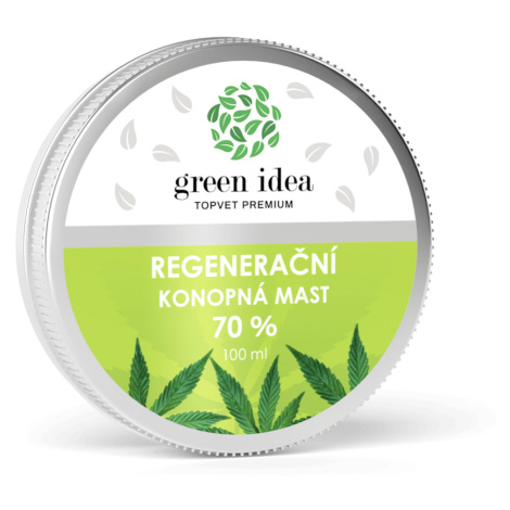 GREEN IDEA Konopná regenerační mast 70% 100 ml