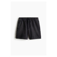 H & M - Džínové šortky Regular - černá