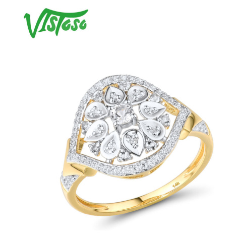 Masivní zlatý prsten ve stylu vintage Listese