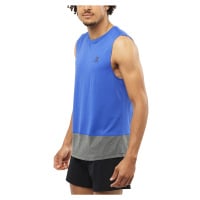 Pánské tílko Salomon Cross Run Tank Nautical Blue/Black