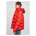 Pánská prošívaná zimní bunda Urban Classics Hooded Puffer - červená