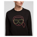 Mikina karl lagerfeld ikonik karl face sweatshirt černá