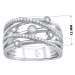 Luxusní stříbrný prsten ADHARA se zirkony