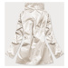 Tenká dámská bunda v perlové barvě se stojáčkem (AG5-017)