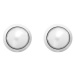 Preciosa Perlové ocelové náušnice Velvet Pearl s voskovými perlami Preciosa, bílé