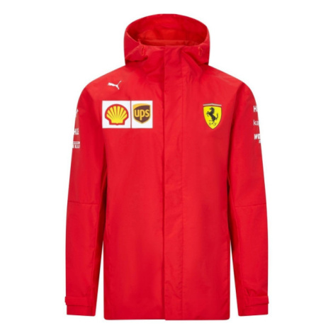 Ferrari pánská bunda s kapucí rain red F1 Team 2020 Puma