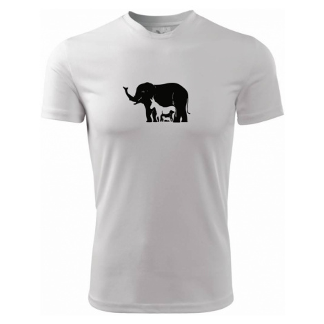 Slon, pes, kočka - Pánské triko Fantasy sportovní (dresovina)
