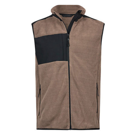 Tee Jays Pánská fleecová vesta TJ9122 Clay