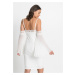 Bonprix BODYFLIRT šaty s odhalenými rameny Barva: Bílá, Mezinárodní