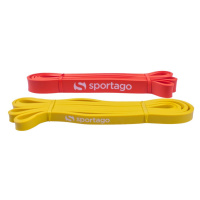 Posilovací gumy Sportago Pase - sada na rozcvičení - žlutá + oranžová