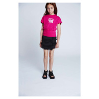Dětské bavlněné tričko Dkny růžová barva