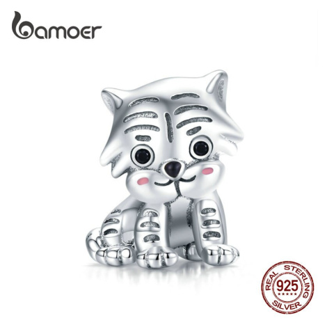 Stříbrný přívěsek ve tvaru tygra SCC1573 LOAMOER