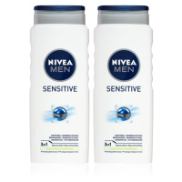 Nivea Men Sensitive sprchový gel na tělo a vlasy (výhodné balení)