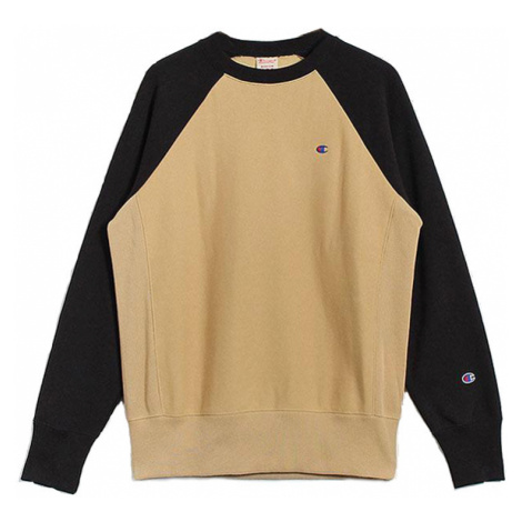 Champion Colour Block Reverse Sweatshirt hnědé 214918_F20_MS057