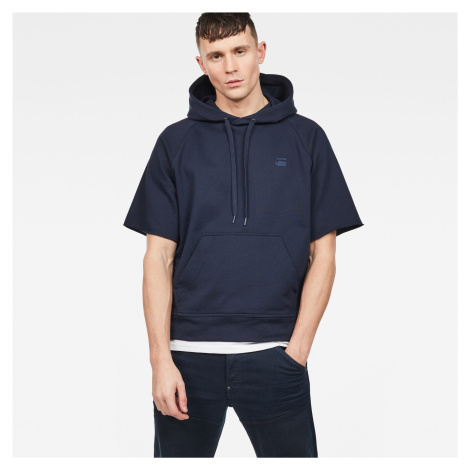 Sweatshirt - G-STAR Tendric stor hooded sw 1/2 slv blue