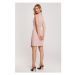 Makover Dámské mini šaty Ratre K149 světle růžová Růžová