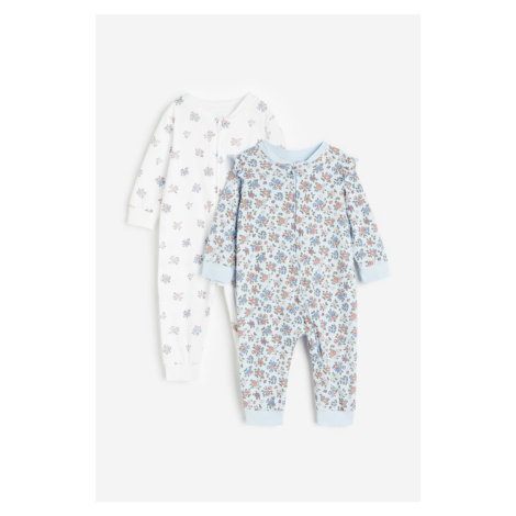 H & M - Bavlněné pyžamo se vzorkem: balení po 2 - modrá H&M