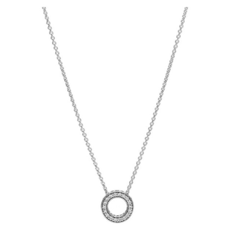 Pandora Překrásný stříbrný náhrdelník Strom lásky 396582ENMX-75 (řetízek,  přívěsek) stříbro 925/ | Modio.cz