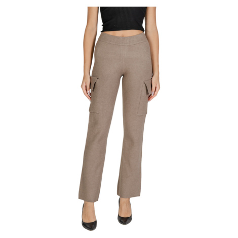 Vila VICASSIE CARGO KNIT PANTS 14098878 Béžová