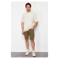 Trendyol Khaki Regular Fit Stretchy fabric Denim Jeans Shorts