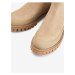 Béžové dámské semišové kotníkové boty Tommy Hilfiger