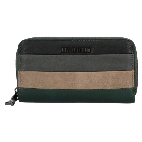 Velká a stylová dámská koženková peněženka Bibiana, zelená