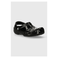 Dětské pantofle Crocs CLASSIC HIGH SHINE CLOG černá barva