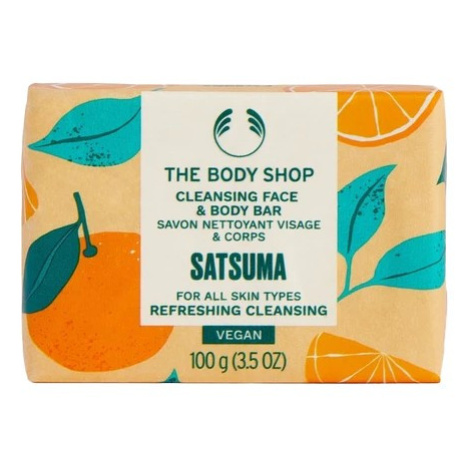 The Body Shop Tuhé mýdlo na obličej a tělo Satsuma (Cleansing Face & Body Bar) 100 g