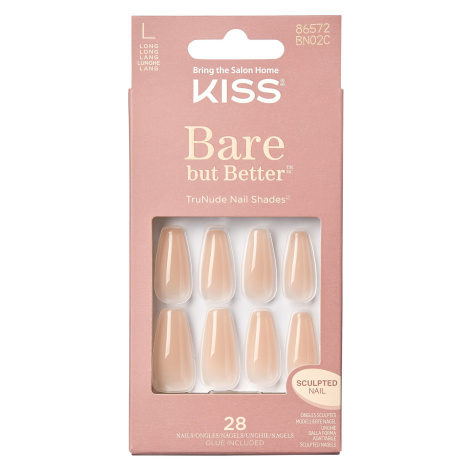 KISS Nalepovací nehty Bare but Better Nails - Nude Drama 28 ks