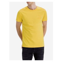 Žluté pánské tričko Superdry Premium Goods Tonal Injecti