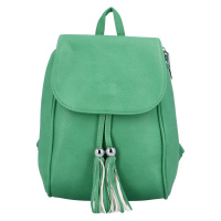 Stylový dámský koženkový batoh Gyda, zelená
